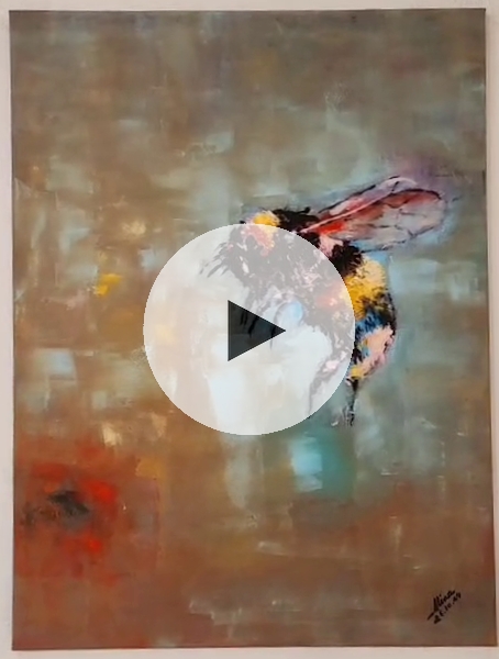ArteDiAlina.com painting: The Right to Bee